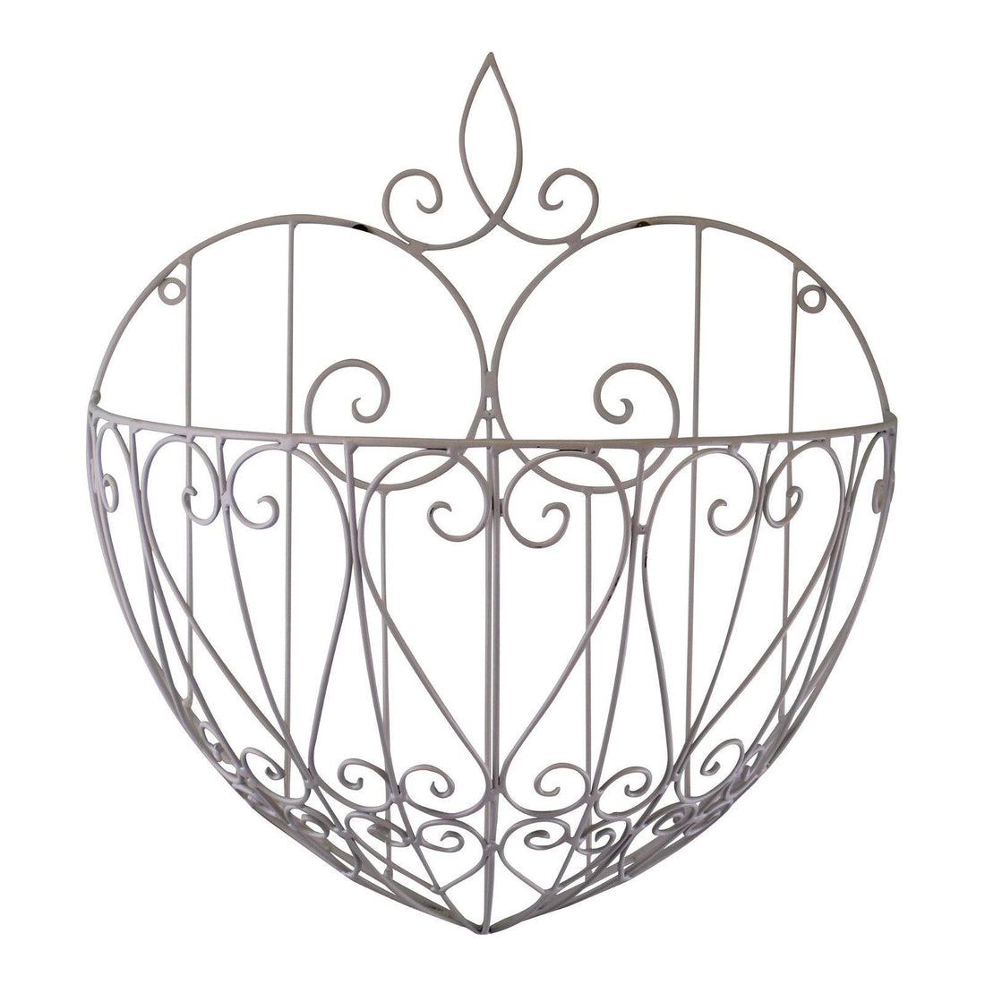 Large Cream Heart Shaped Wall Planter - £26.99 - Outdoor Planters 