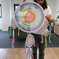 Large Dreamcatcher (55cm) - Pastel Rainbow-