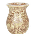 Large Gold Crackle Glass Oil Burner-Oil Burners