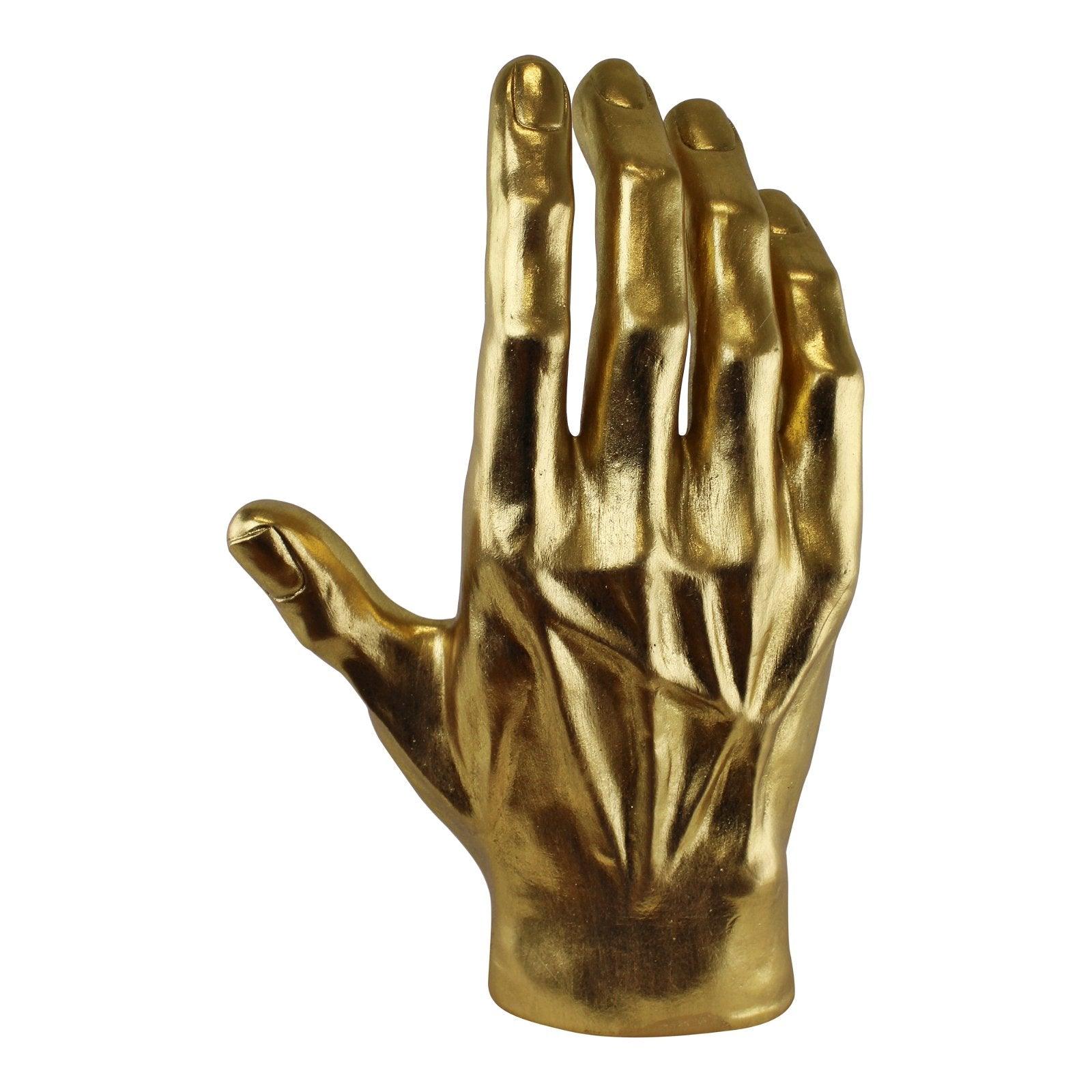Large Gold Decorative Hand Ornament - £75.99 - Figurines & Statues 