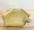 Large Gold Honeycomb Bee Tray-