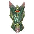 Large Green Dragon Head Backflow Incense Burner-Incense Holders