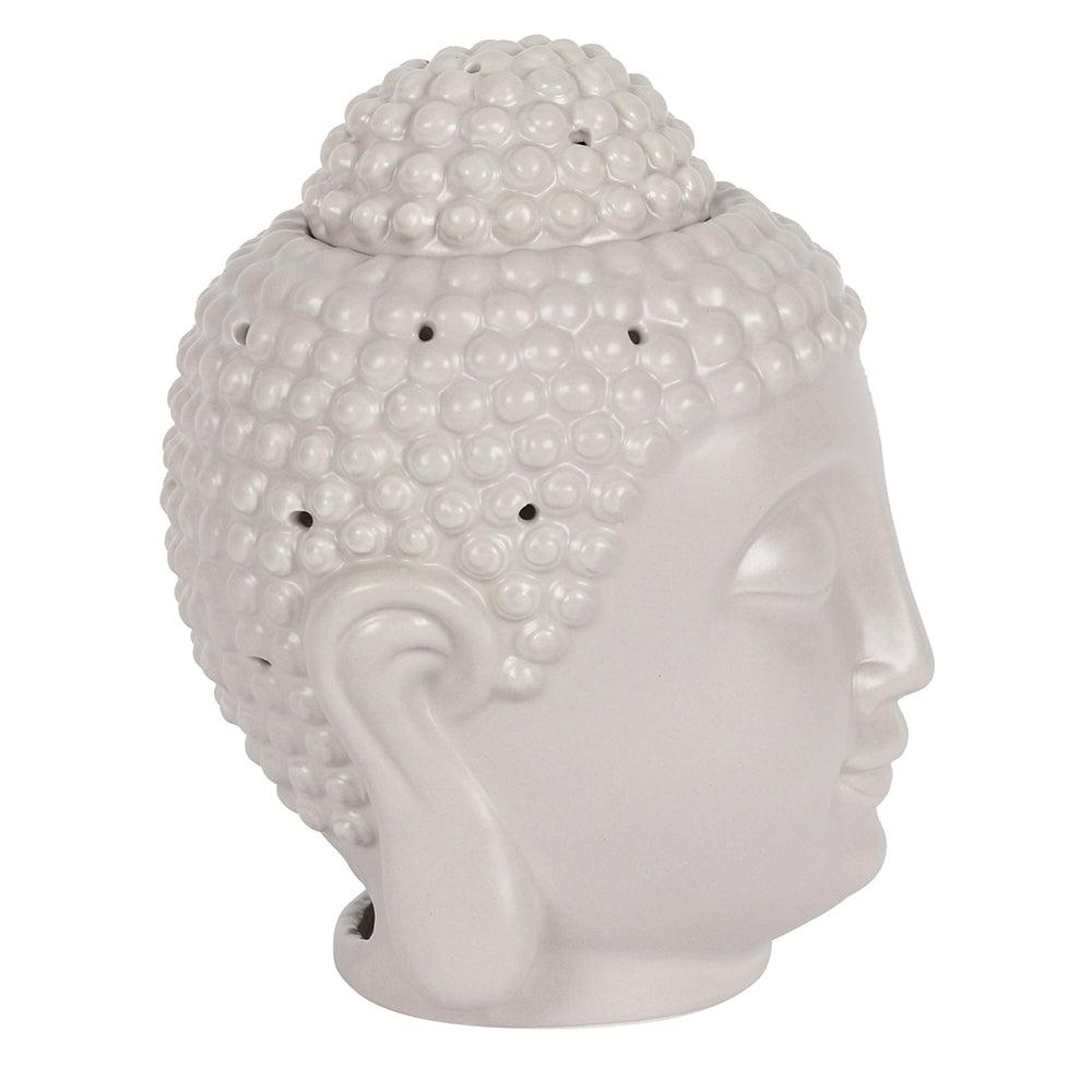 Large Grey Buddha Head Oil Burner-Oil Burners