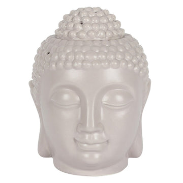 Large Grey Buddha Head Oil Burner - £21.5 - Oil Burners 