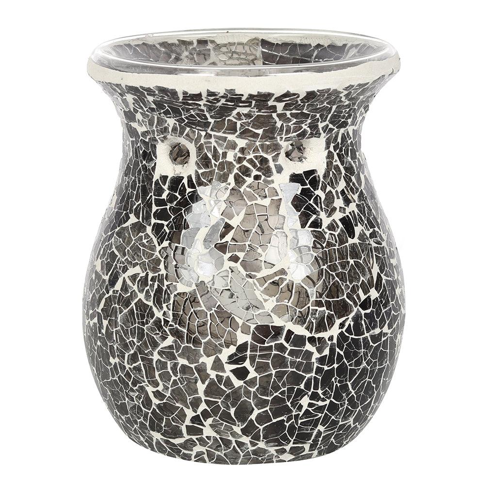 Large Gunmetal Grey Crackle Oil Burner-Oil Burners