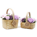 Large Lilac Bouquet in Wicker Basket - £40.0 - 