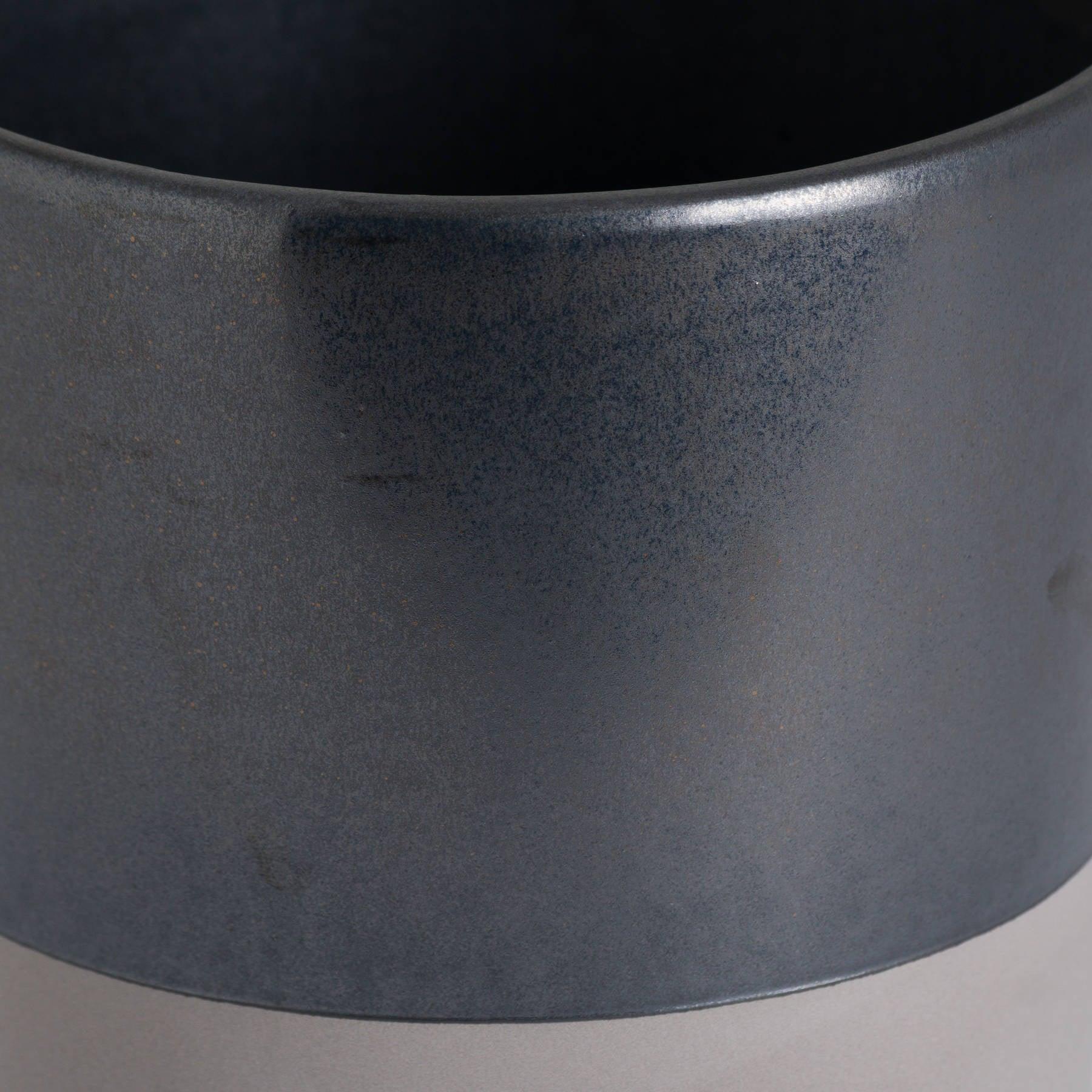 Large Metallic Grey Ceramic Planter-Gifts & Accessories > Kitchen And Tableware > Jugs & Bowls