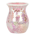 Large Pink Iridescent Crackle Oil Burner-Oil Burners