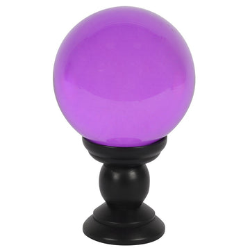 Large Purple Crystal Ball on Stand - £55.5 - Crystal Balls 