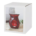 Large Red Crackle Glass Oil Burner-Oil Burners