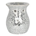 Large Silver Crackle Oil Burner-Oil Burners