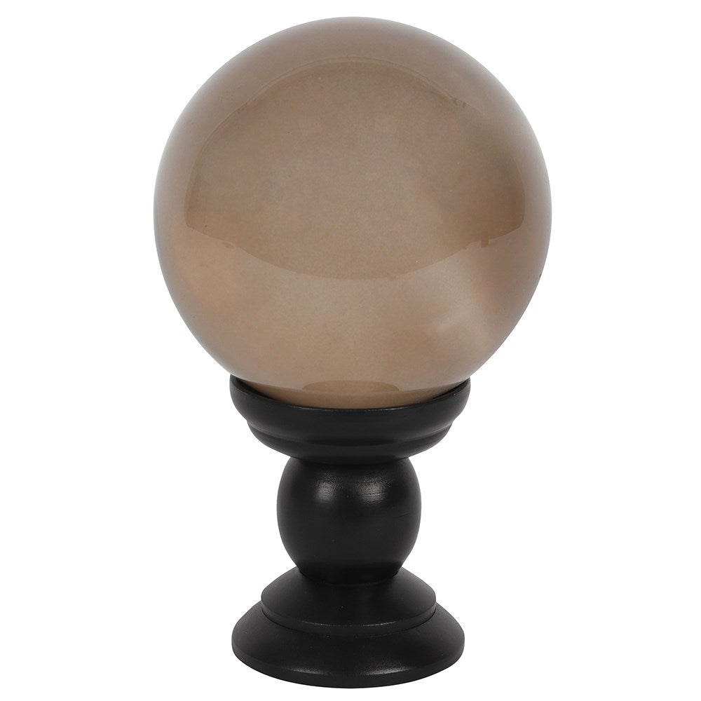 Large Smoke Grey Crystal Ball on Stand - £55.5 - Crystal Balls 