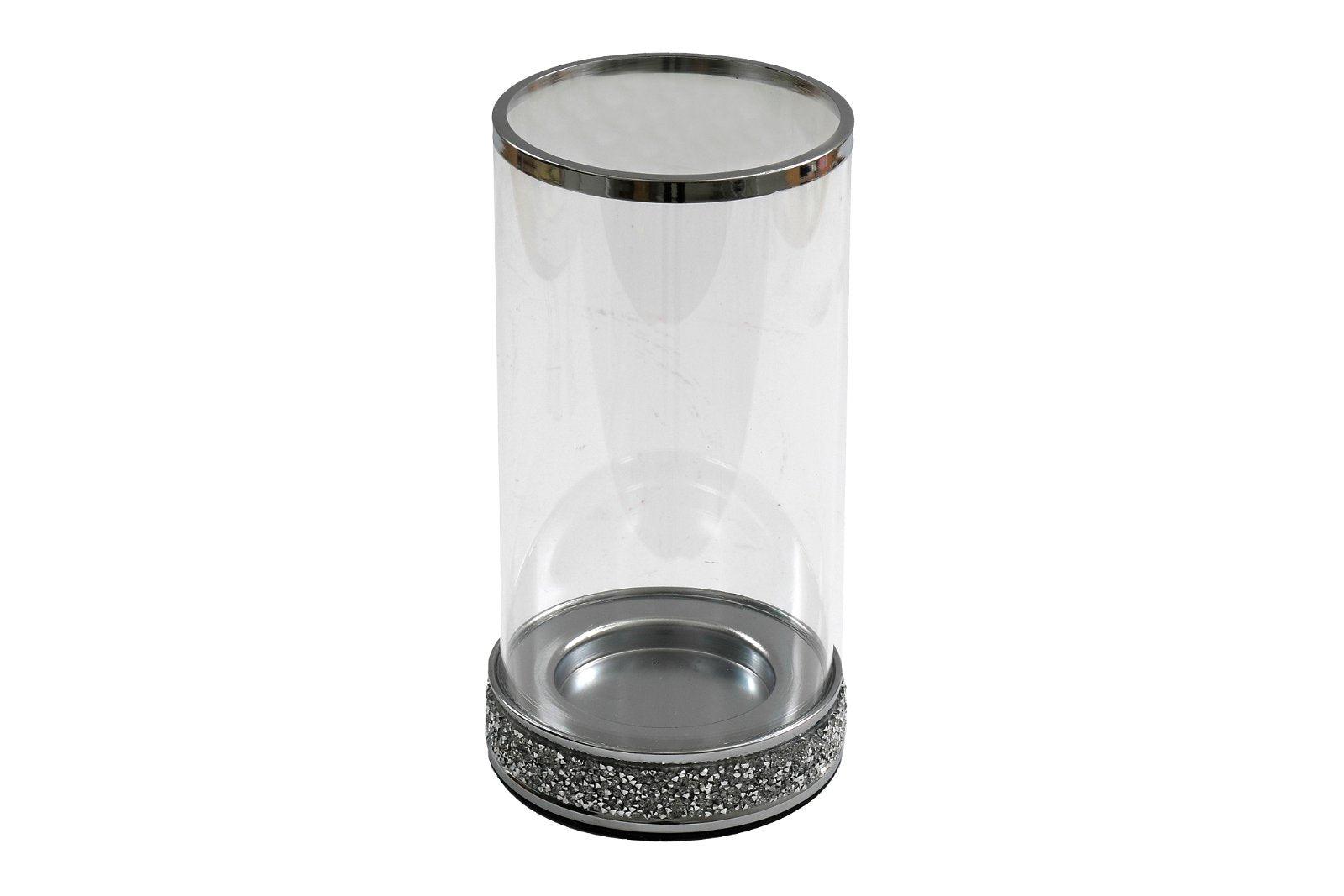 Large Sparkly Pillar Candle Holder-