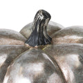 Large Squat Silver Foil Pumpkin-Gifts & Accessories > Ornaments > Pumpkins