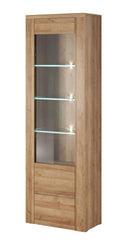 Larona 05 Tall Display Cabinet Oak Riviera Tall Display Cabinet 