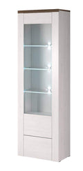 Larona 05 Tall Display Cabinet Oak Sibiu Larche Tall Display Cabinet 