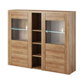 Larona 46 Sideboard Display Cabinet Oak Riviera Living Room Display Cabinet 