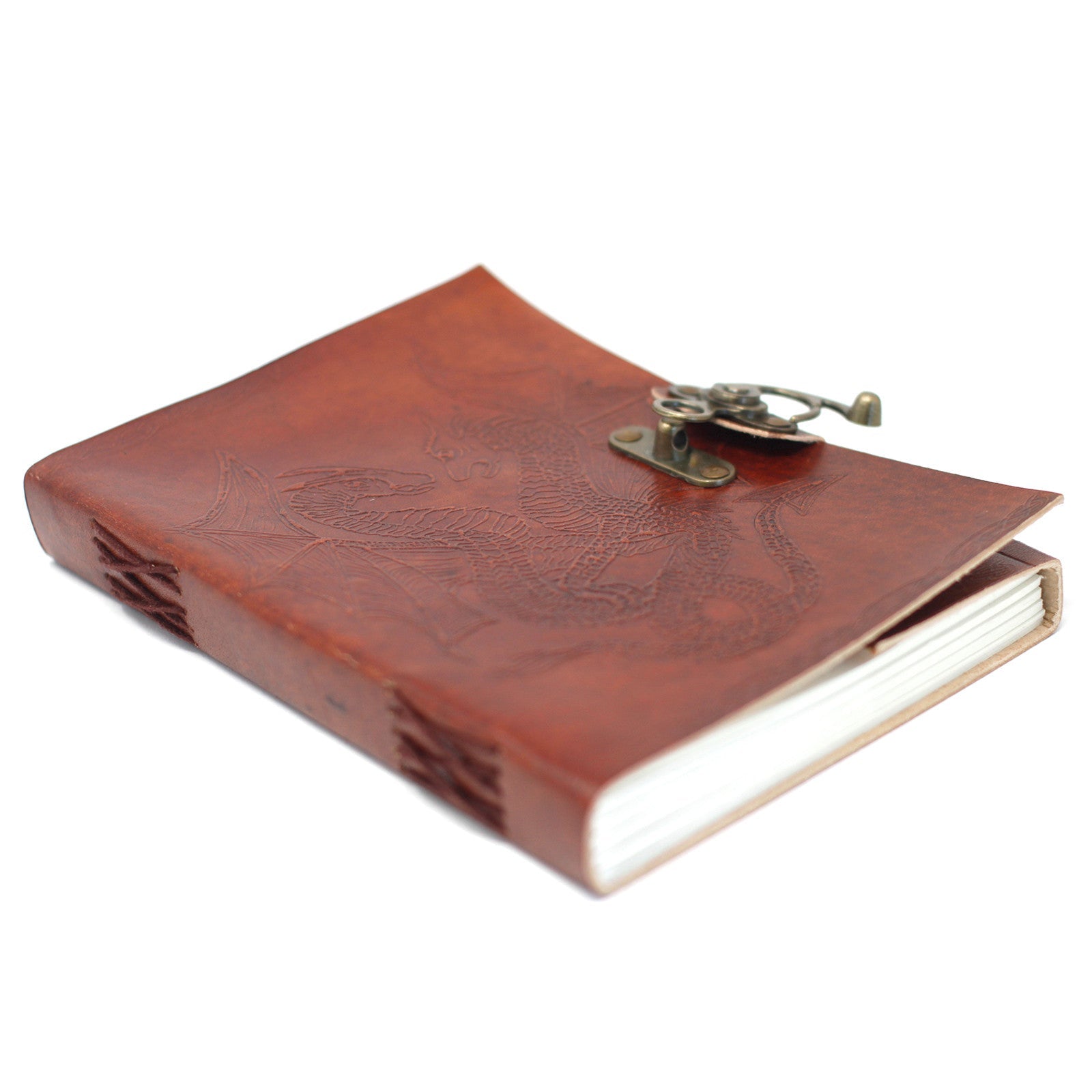 Leather Dragon Notebook (6x8")-