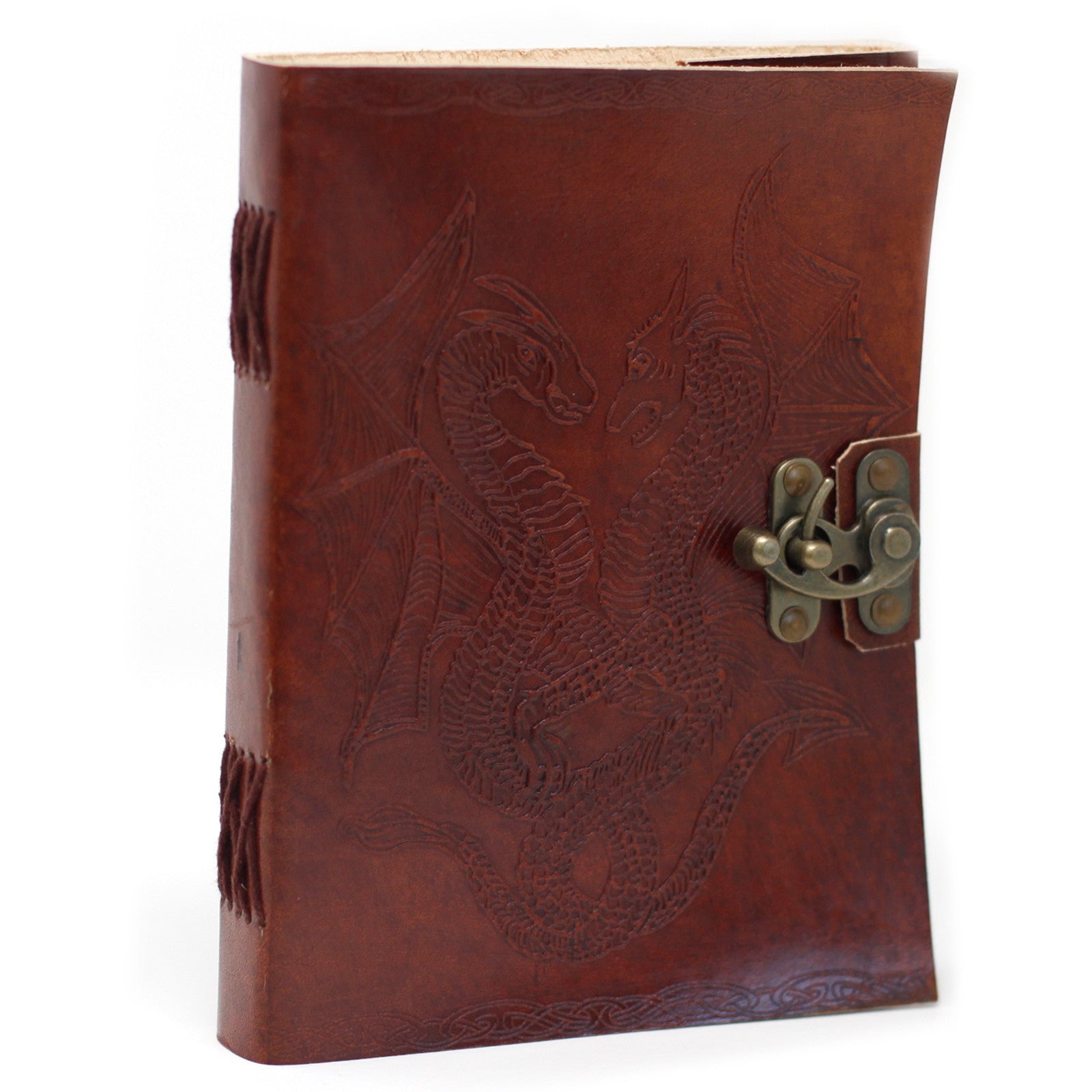 Leather Dragon Notebook (6x8")-