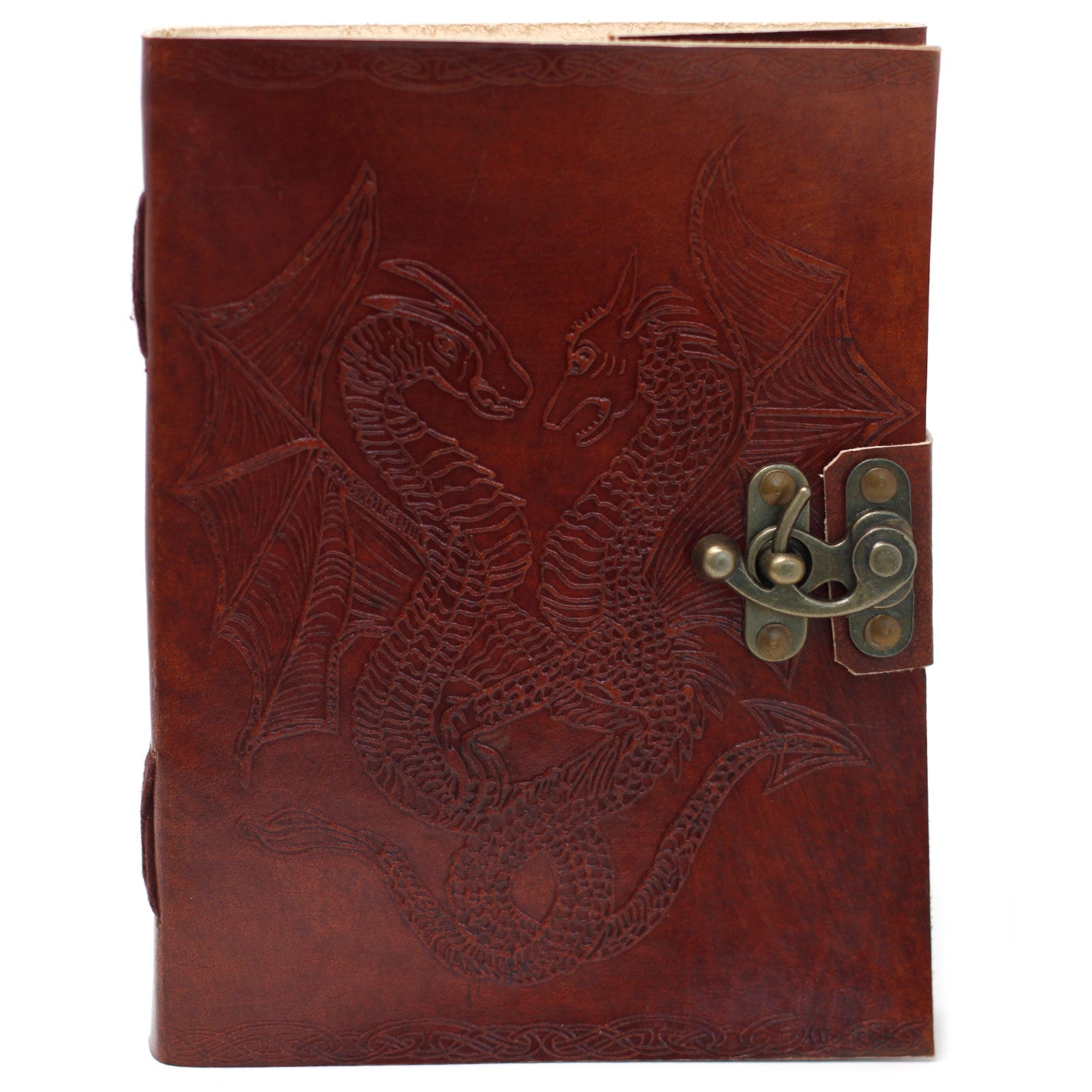 Leather Dragon Notebook (6x8")-