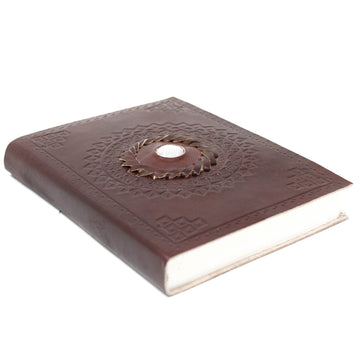 Leather Moonstone Notebook (7x5") - £36.0 - 