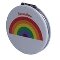 Leatherette Compact Mirror - Somewhere Rainbow-