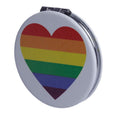 Leatherette Compact Mirror - Somewhere Rainbow-