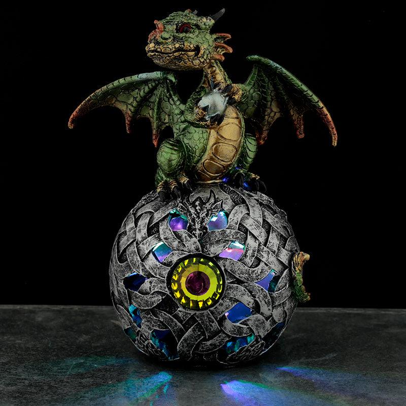 LED Celtic Orb Elements Dragon Figurine-