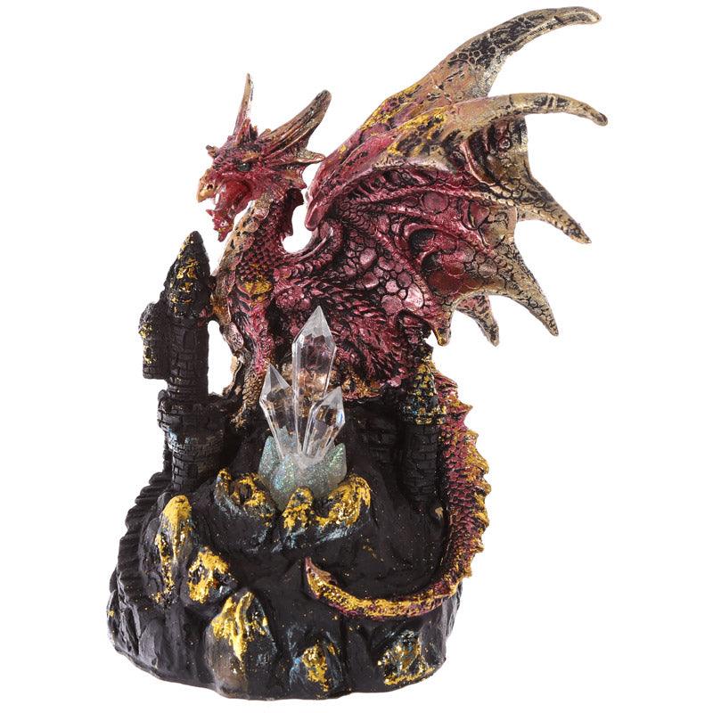 LED Crystal Castle Collectable Dragon Figurine-