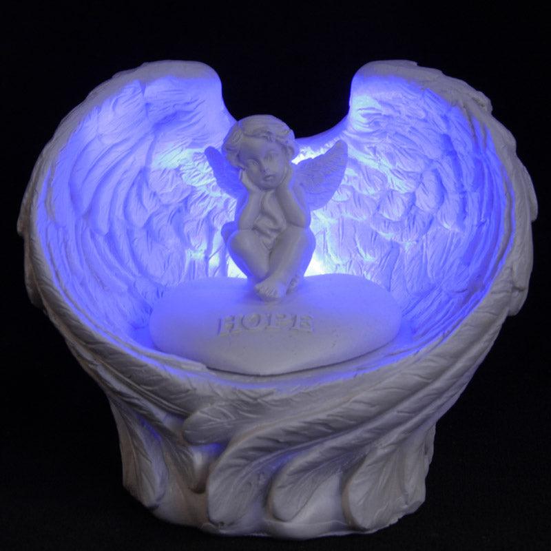 LED Love Heart Message LED Cherub Ornament-