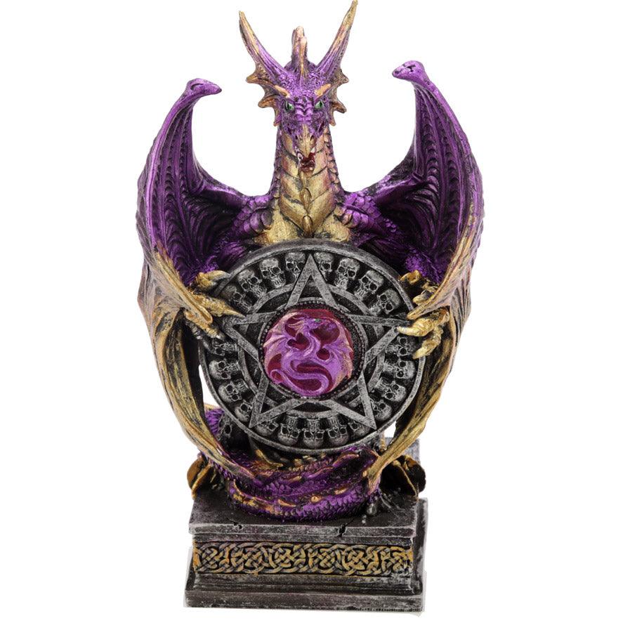 LED Mystical Vortex Dark Legends Dragon Figurine - £30.49 - 