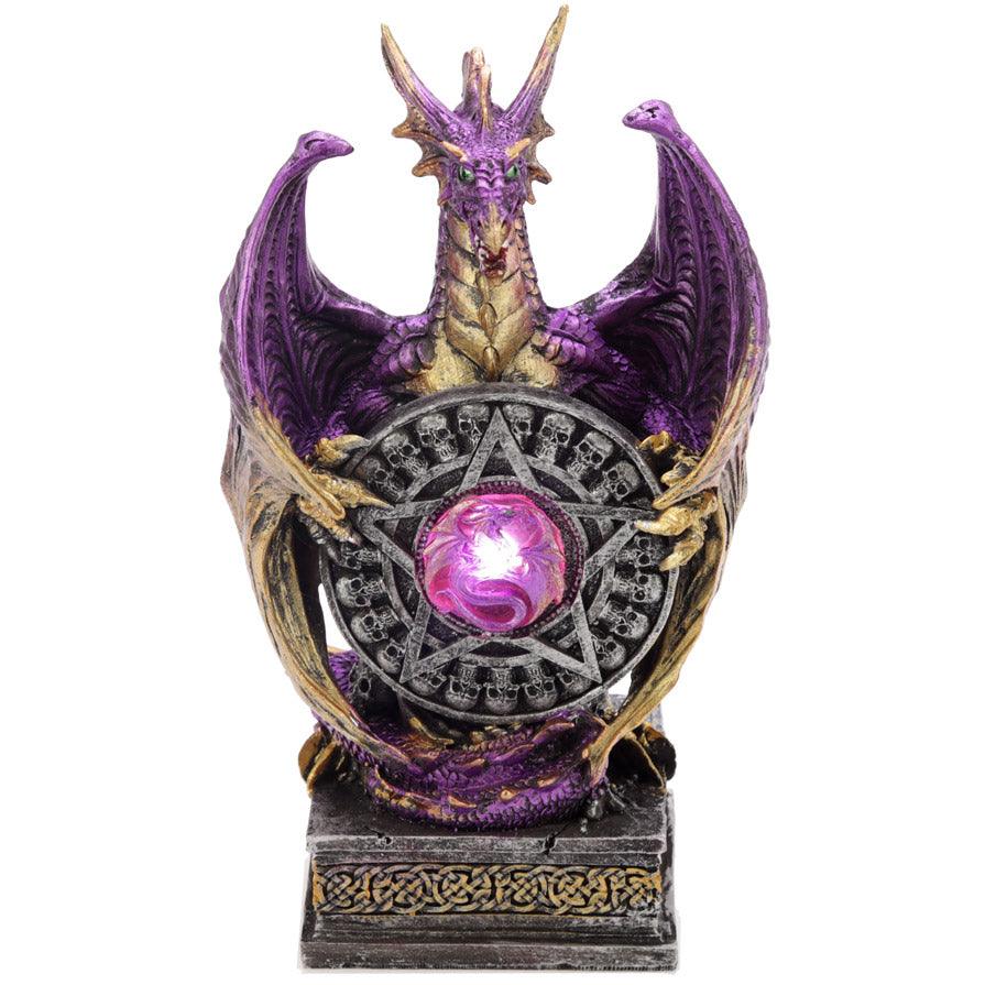 LED Mystical Vortex Dark Legends Dragon Figurine-