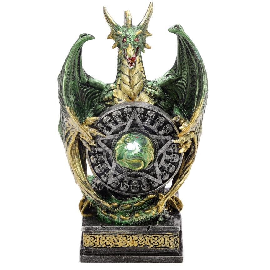 LED Mystical Vortex Dark Legends Dragon Figurine-