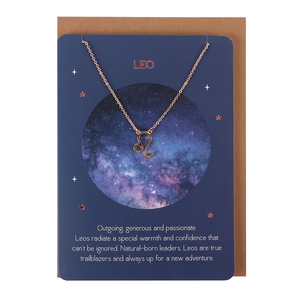 Leo Zodiac Necklace Card - £12.99 - Jewellery 