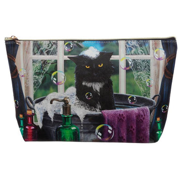 Lisa Parker Bath Time Cat Large PVC Toiletry Makeup Wash Bag - £8.99 - 