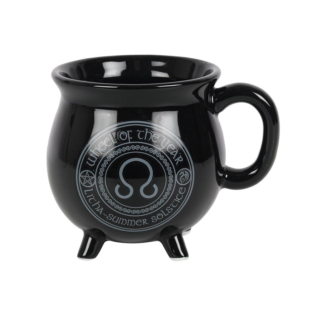 Litha Colour Changing Cauldron Mug by Anne Stokes-Mugs Cups