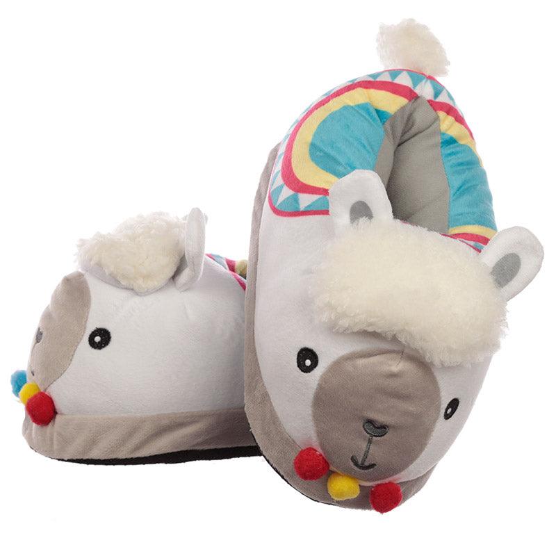 Llama Unisex One Size Pair of Plush Slippers - £21.49 - 