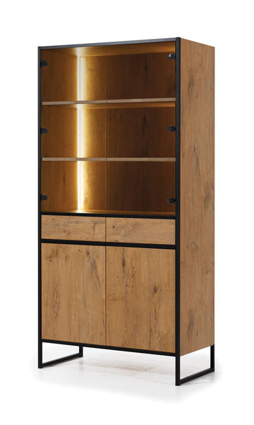 Loft Tall Display Cabinet 90cm with LED - £514.8 - Display Cabinet 