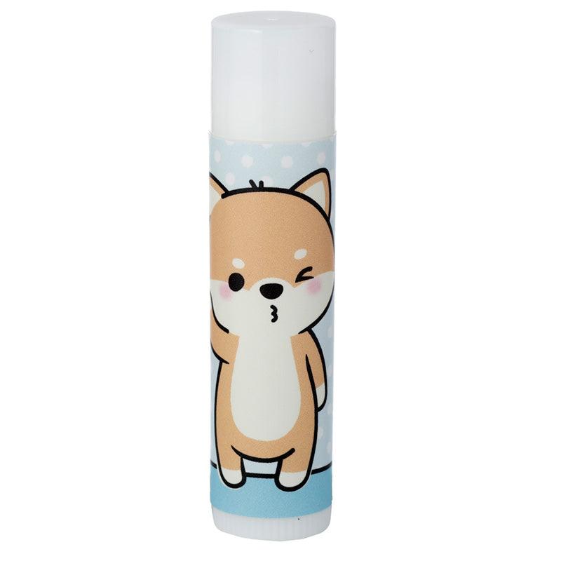 Lola the Cat and Shuggs the Shiba Inu Dog Adoramals Stick Lip Balm - Cherry (Lola) Vanilla (Shuggs)-