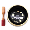 Lrg Moon Phase Singing Bowl Set- Black 14cm-