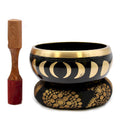 Lrg Moon Phase Singing Bowl Set- Black 14cm - £72.0 - 