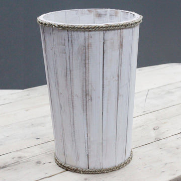 Lrg Nautical Display Tub - Whitewash 45x32cm - £54.0 - 