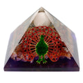 Lrg Organite Pyramid 80mm - Peacock - £44.0 - 