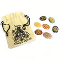 Lrg Stones Chakra Set ( oval shape )-