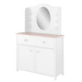 Luna LN-06 Desk Hutch with Mirror-Kids Desk Hutch