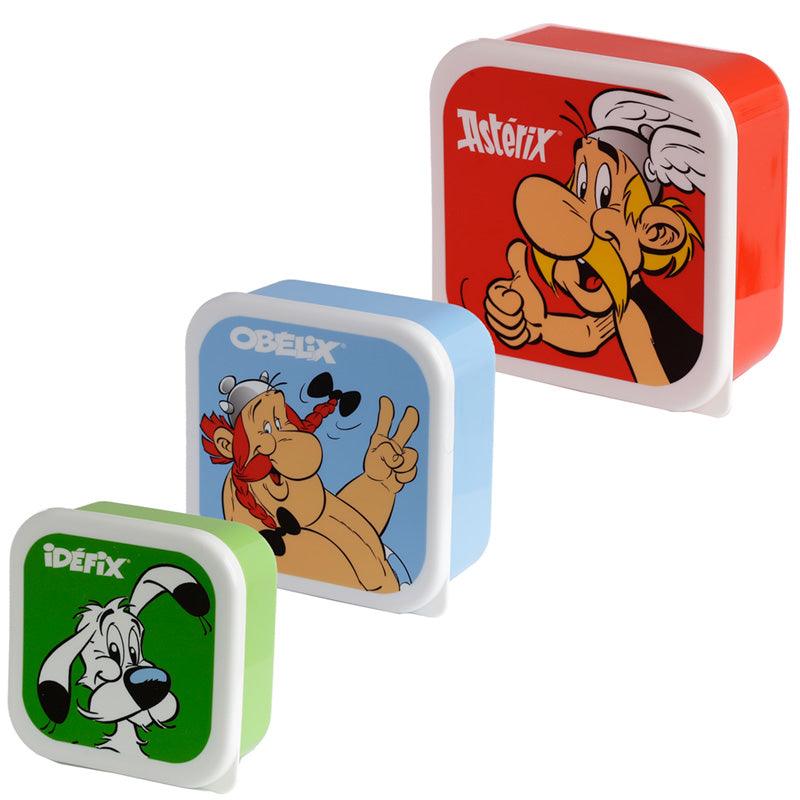 Lunch Boxes Set of 3 (M/L/XL) - Asterix, Obelix & Dogmatix (Idefix) - £9.99 - 