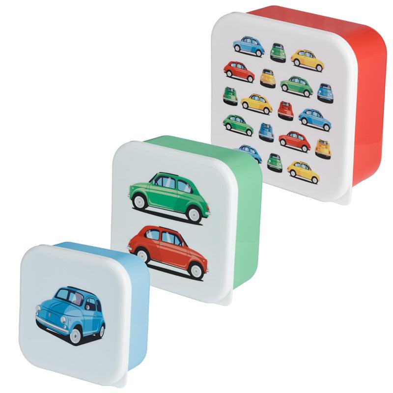 Lunch Boxes Set of 3 (M/L/XL) - Retro Fiat 500 - £9.99 - 