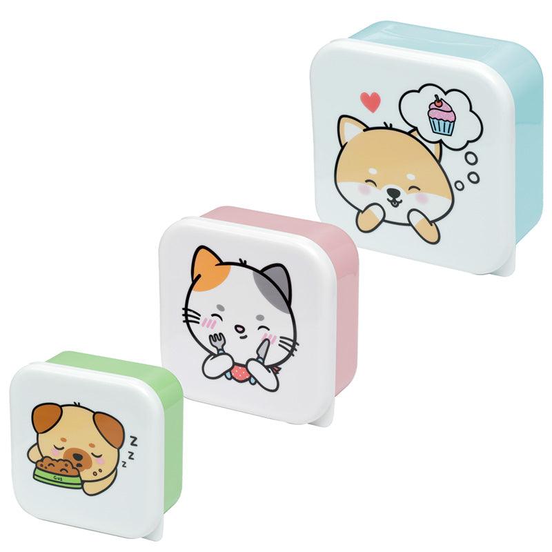 Lunch Boxes Set of 3 (S/M/L) - Adoramals Pets - £8.99 - 