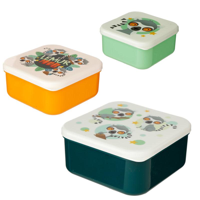 Lunch Boxes Set of 3 (S/M/L) - Lemur Mob - £8.99 - 