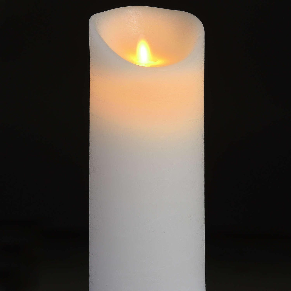 Luxe Collection 3.5 x9 White Flickering Flame LED Wax Candle - £28.95 - Gifts & Accessories > Candles > Candle Sticks 